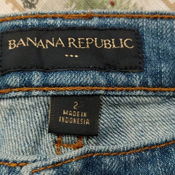 Banana Republic Factory flare wide leg jeans Sz 2 - Picture 7 of 8